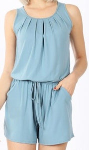 Romper with Keywhole Opening