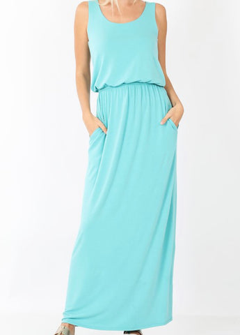 SYDNEY  PLUS BUBBLE TOP MAXI DRESS