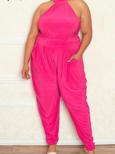 Plus Halter Jumpsuit