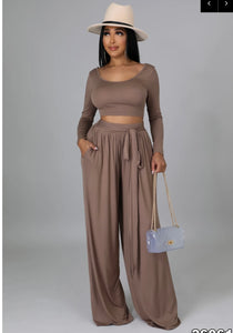 Veronica Two Piece  Palazzo Pants Set