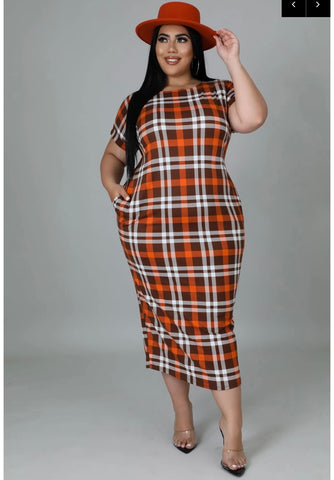 Corliss Plaid Dress