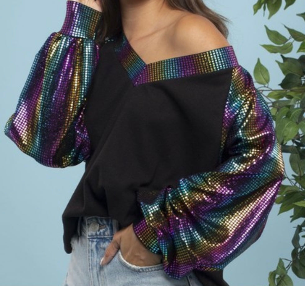 Dream Girl Sequins Long Sleeve top