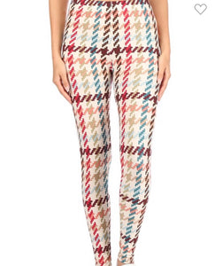 Plaid  Butter Soft Leggings