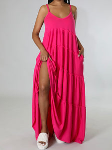 Tiffany Cami Maxi dress with pockets