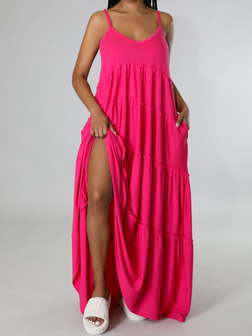 Tiffany Cami Maxi dress with pockets