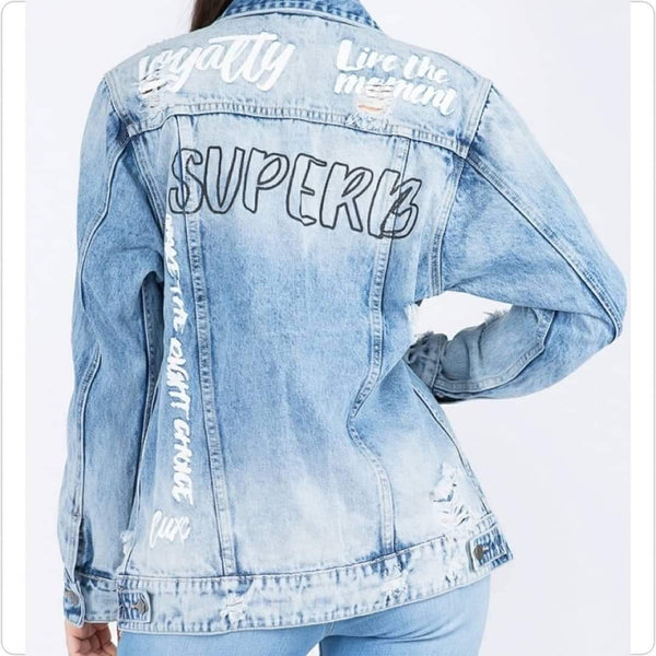 Plus Size Graffiti Beyonce Jacket